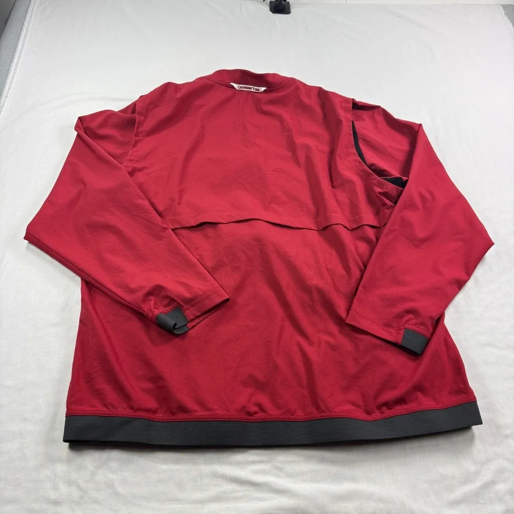 Alabama Crimson Tide Nike Jacket Mens XL Red Player Issued Full Zip NCAA
